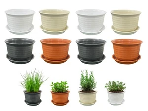 4 inch Planter Nursery Pots, Plastic Planters Pots for Plants Flower Transpla... - Picture 1 of 6