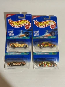 1995 Hot Wheels Fast Food Series Complete Set Of 4 Cars #416-419 - Picture 1 of 2