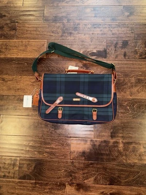 NOVO COM ETIQUETAS RALPH LAURENBLACK RELÓGIO ESTÁDIO 1992 ESPORTIVO LAPTOP COMPUTADOR BOLSA OI TECH  - Imagem 1 de 4