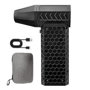 Compact Handheld Fan Turbo High Speed Portable for Car Cleaning Outdoors - Picture 1 of 10