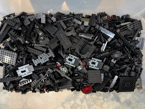 Lego Bulk Lot 4 Pfund Pfund schwarze Steine Blöcke Stücke einige Star Wars-Lot 1 - Bild 1 von 6