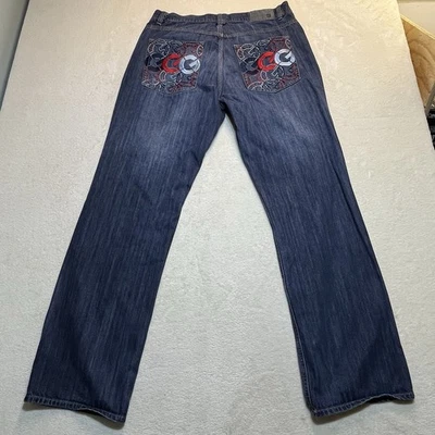 G Unit Denim Pants Embroidered Back Pockets Men 34/34 Vintage Y2K Baggy Jeans - Image 1 of 4