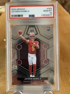 2024 Mosaic Jayden Danielโs #302 (RC) PSA 10 GEM MINT ๐๐๐ Commanders ROY - Picture 1 of 2