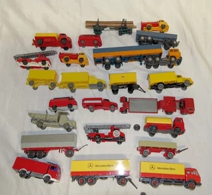 22 coches Wiking H0 de los años 50 a 80 - todos algo defectuosos - - Imagen 1 de 2