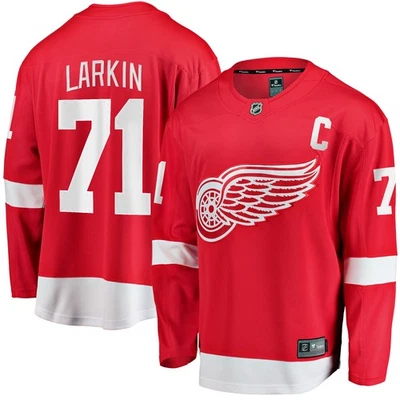 Men's Fanatics Branded Dylan Larkin Red Detroit Red Wings Captain Home Breakaway - Image 1 of 3