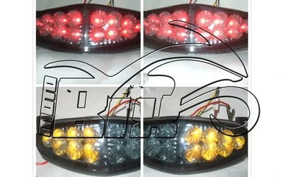 FARO POSTERIORE A STOP LED CON FRECCE INTEGRATE KAWASAKI ER6N 2009/10/11 FUME' - Imagem 1 de 4