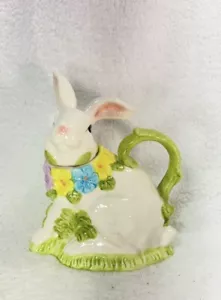 Ceramic Spring Easter Bunny Teapot - Picture 1 of 24