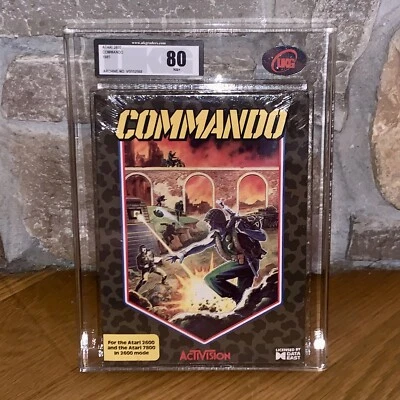 Brand New Atari 2600/7800 Commando Factory Sealed UKG 80 Graded Video Game - Image 1 of 4