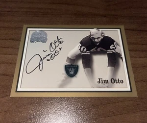 2000 Fleer Greats of the Game Gold Border Autographs Jim Otto #NNO Raiders - Bild 1 von 6