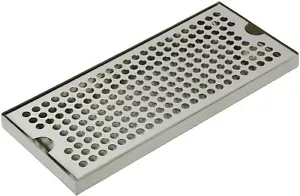 12" x 5" Beer Drip Tray No Drain Draft Beer Kegerator Beverage Stainless Steel - Picture 1 of 9