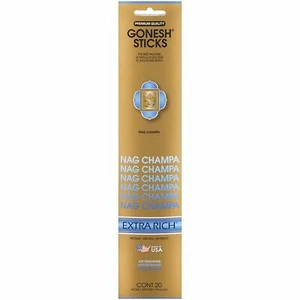 Gonesh Incense Sticks - 8 Packs - Nag Champa - 20 Sticks Per Pack Extra Rich - Picture 1 of 4