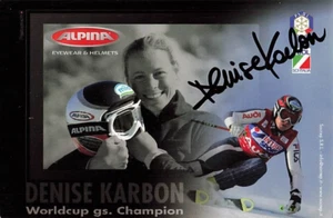 Denise Karbon UH  Ski Alpin Autogrammkarte original signiert 3333 J - Picture 1 of 1