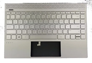 NEW HP ENVY 13-AH 13T-AH US PORTUGAL KEYBOARD BACKLIT PALMREST ASSEMBLY L24141 - Zdjęcie 1 z 2