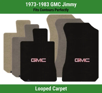 Alfombrillas delanteras Lloyd Classic Loop para GMC Jimmy 73-83 con plateado/rojo GMC 1 Foto 1 de 4