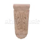 Natural Solid Wood Carved Corner Onlay Furniture Door Decal 50x17x100mm