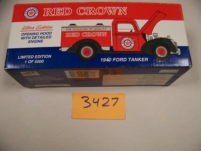 1940 FORD TANKER TRUCK, RED CROWN (ITEM #3427) - Image 1 of 4