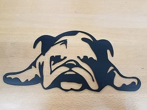 Bulldog metal wall art plasma cut home decor gift idea dog - Picture 1 of 1