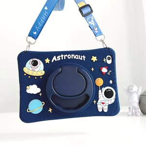 Kids Cartoon Silicone Case Stand Cover For iPad 5 7 8th 9.7 10.2 Air 2 Mini 6 11 - Picture 1 of 12