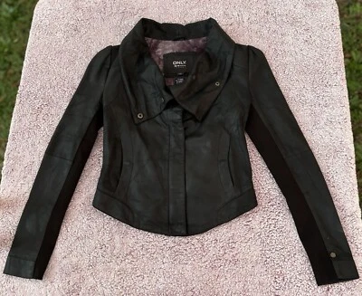 Chaqueta de Lujo Colección Only Edge Pequeña Nueva Con Etiquetas Motociclista Motocicleta Estilo Gótico Punk Foto 1 de 4