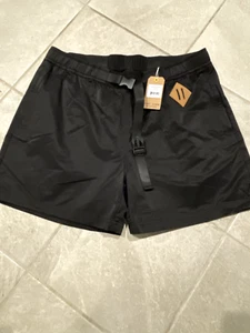 Mark McNairy Co Shorts Mens Large Black Explorer Belted 6" Active Walk Casual - Picture 1 of 8