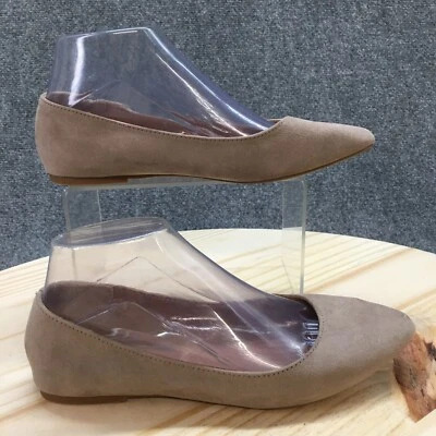 Old Navy Shoes Womens 7 Pointy Ballet Flats Brown Slip On Casual Comfort Low NEW - Image 1 of 4