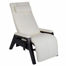 Human Touch Gravis ZG Zero Gravity Recliner Massage Chair + Heat Bone Leather