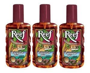3 x Reef Coconut Sunscreen Oil Spray SPF 30 220mL - Picture 1 of 1