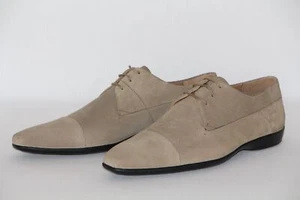 HUGO BOSS Dress Shoes, Mod. EllinS-x, Size EU 43 / US 10, Beige/Khaki - Picture 1 of 8