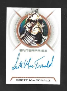 Star Trek Enterprise Season 3 2004 Autograph Card A26 Scott MacDonald - Picture 1 of 2