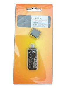 ADVENT USB-C Lettore di schede - Compatibile SD/SDHC/MMC/SDXC/MicroSD - Foto 1 di 2