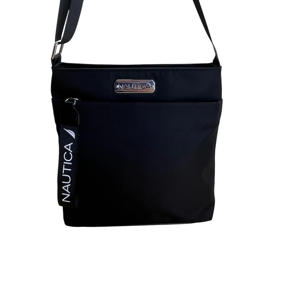 Bolso Bandolera Nautica Diver Negro Nylon con Correa Ajustable y Bolsillo con Cremallera Foto 1 de 4