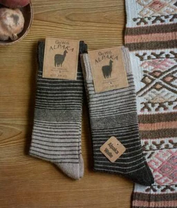 Alpaca Thermal Wool Socks for Women and Men - 2 PAIRS - Thick Knitted | 3098 - Picture 1 of 26