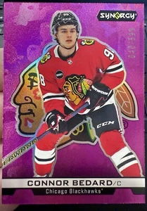 2024-25 UPPER DECK SYNERGY CONNOR BEDARD IMPRESSIONS MAGENTA #IM-19 #/599 - Imagen 1 de 2