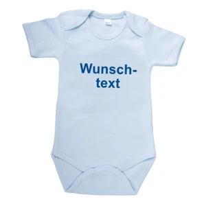 Baby Body hochwertige Qualitaets Bodys 0-24 Monate mit Stick Wunschtext 40593 - Bild 1 von 4