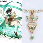 Genshin Impact Anime Venti Impression Necklace Pendant Holiday Gift Cosplay
