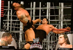 2008 Topps WWE Ultimate Rivals Wrestling Card #3 Batista vs. The Great Khali - Picture 1 of 2