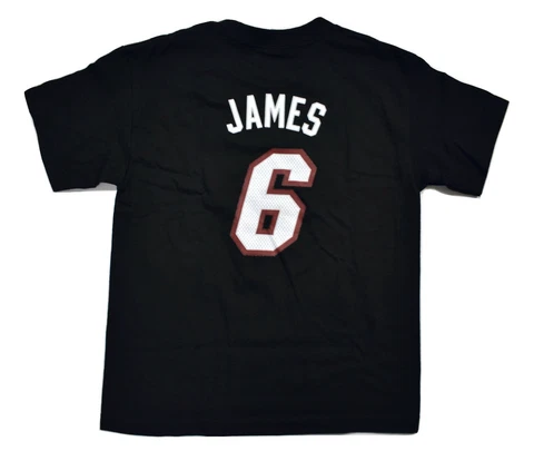 adidas Boys NBA Miami Heat LeBron James Basketball Name/Number Shirt NWT S, M, L Cover