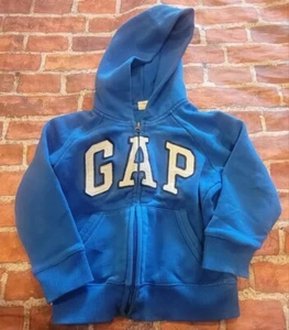 Gap Boys Blue Jacket Sz 4t Guc Zip Hoodie - Picture 1 of 1