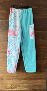 Towel Pants Flamingo Print - Picture 1 of 4