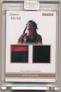 JOHN RAMBO 2024 KEEPSAKE EDITION GOLD DUAL RELIC MEMORABILIA PATCH SP #50/50 - Picture 1 of 2