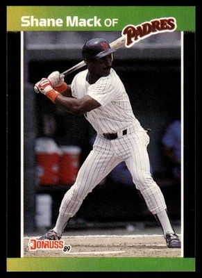1989 Donruss #538c Shane Mack "LEAF, INC" & "*Denotes - Image 1 of 2