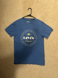 Levis Logo Circle Graphic T-Shirt Herren Medium Blau 1873 Original SF CA Tee - Bild 1 von 6