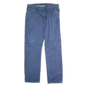 WRANGLER FR Mens Jeans Blue Regular Straight W38 L34 - Picture 1 of 6