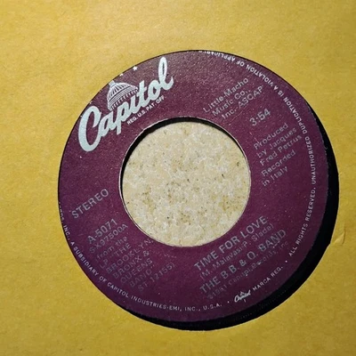 The B. B. & Q. Band Time For Love Lovin's What We Should Do 45 VG+ BOOGIE FUNK - Image 1 of 2