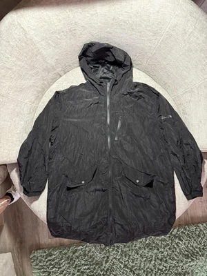 Urban Outfitters Jacket Mens 2XL Black Hooded Lightweight Windbreaker Coat - Image 1 of 4