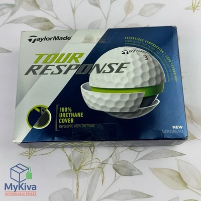 Paquete de 12 pelotas de golf TaylorMade Tour Response usadas como nuevas cubierta de uretano sensación suave Foto 1 de 4
