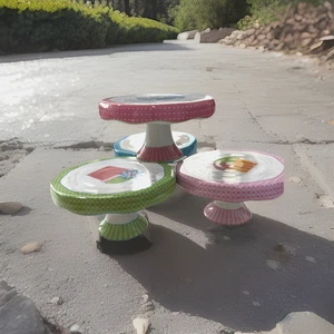 4er Set Gracie süße Kuchen Cupcake Ständer Pionierin Frau ohne Chips - Bild 1 von 8