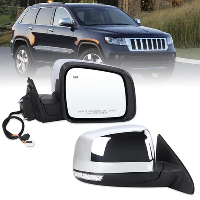 Espejo retrovisor lateral derecho pasajero compatible con Jeep Grand Cherokee 2011-2016 con... Foto 1 de 4