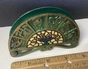 Vintage Metal 12 Tribes Of Israel Jewish Hebrew Napkin / Mail Holder 4” Long - Imagen 1 de 6