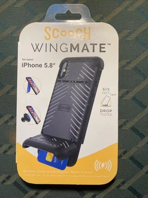 Scooch Wingmate скрытый бумажник чехол для Apple iPhone Xs / iPhone X - камень - Изображение 1 из 4